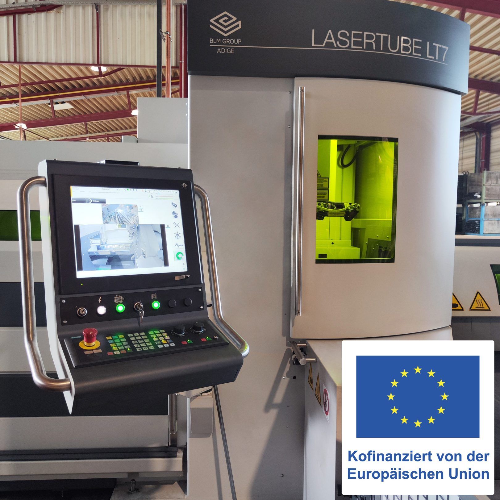 New laser machine from the Minka Group - co-financed by the European Union