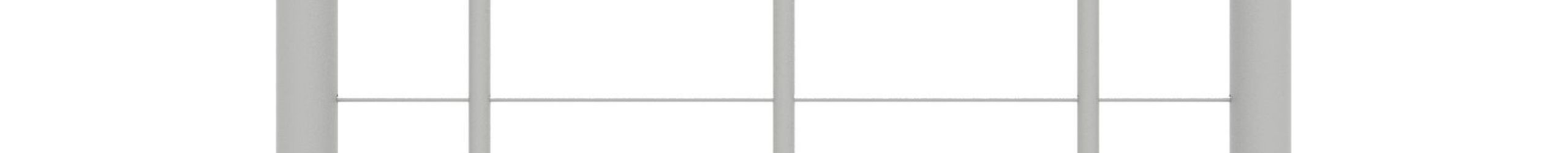 Balustrade with horizontal chords and wooden handrail straight