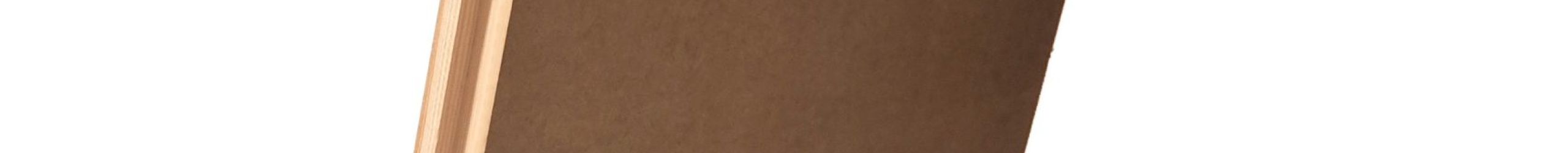 Top cover for attic staircase Type 4M in a natural finish. Made of wood composite panels with a surrounding wooden frame, untreated for custom finishing.