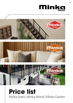 Minka price list 2026 English p1