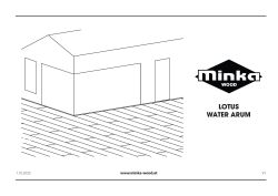 First page of the Installation Instructions for Minka Wood Terraces