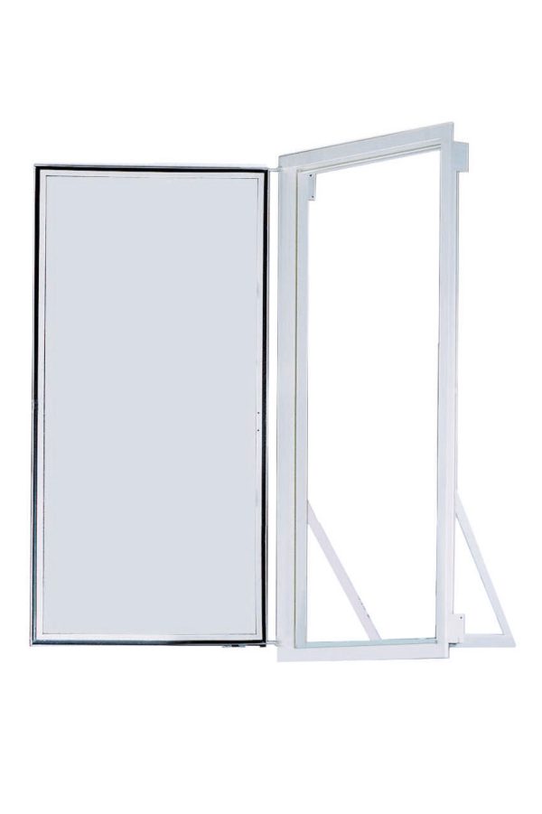 Hatch frame with cover wall mounting