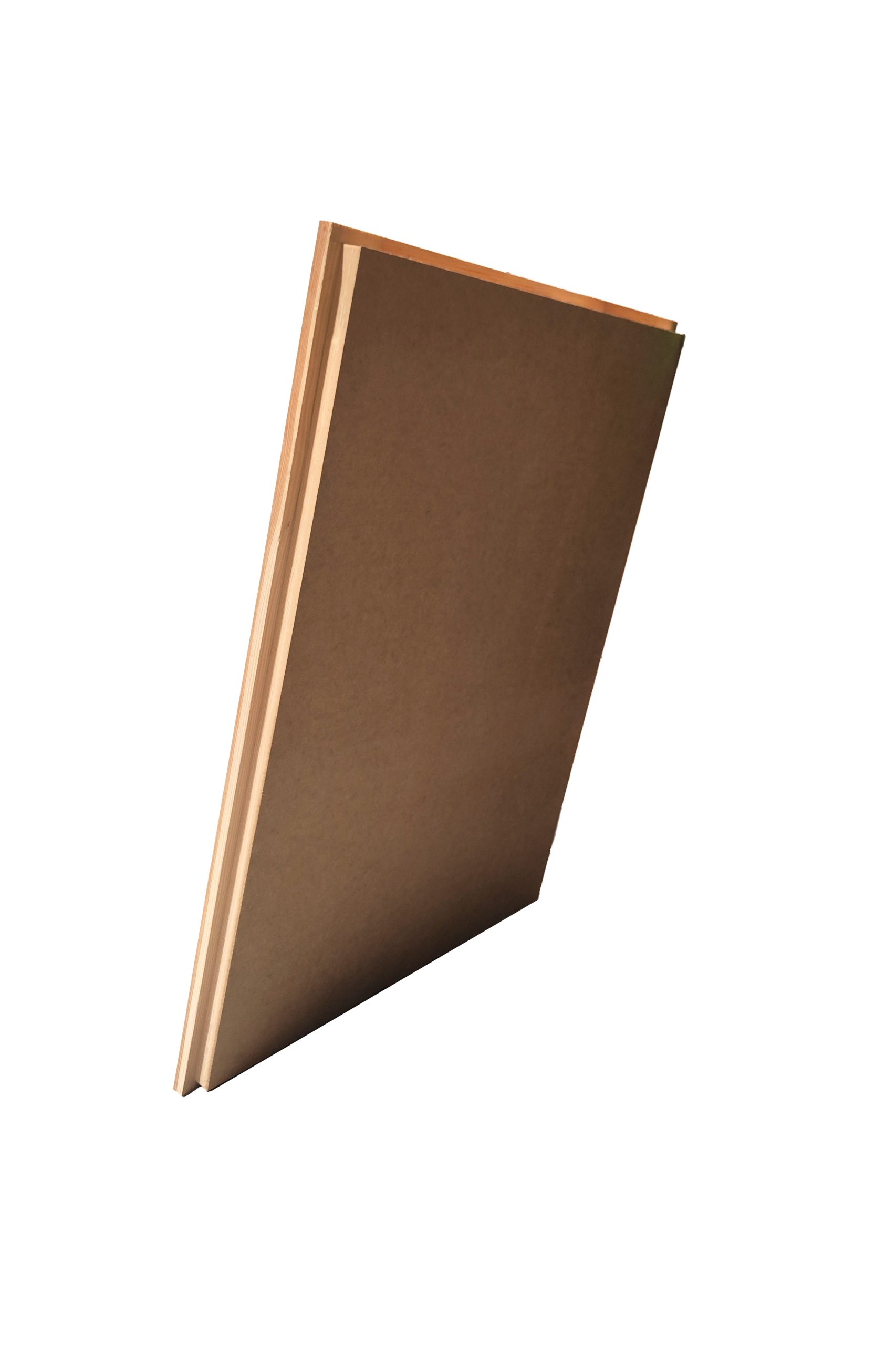 Top cover for attic staircase Type 4M in a natural finish. Made of wood composite panels with a surrounding wooden frame, untreated for custom finishing.