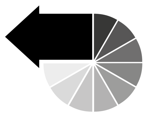 Icon with arrow rotating anti-clockwise