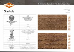 Technisches Datenblatt Gladiola