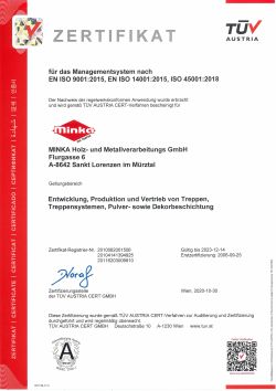 TÜV-Zertifikat 2020