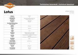 Technisches Datenblatt Lotus