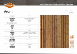 Technisches Datenblatt Arum