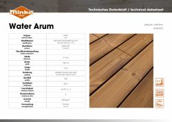 Technisches Datenblatt Water Arum