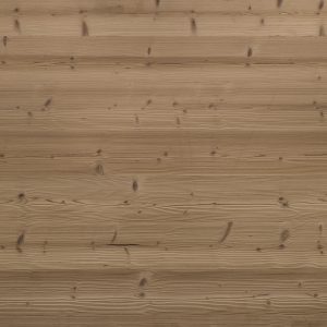 Holzoberfläche Azalea, gebürstet. Klare, gleichmäßige Maserung mit warmer Farbgebung, ideal für moderne Wand- und Deckenverkleidungen.