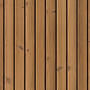 Holzoberfläche Arum, gebürstet. Gleichmäßig strukturierte Bretter mit sichtbarer Maserung und warmer, natürlicher Farbgebung.